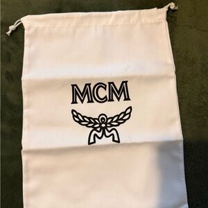 MCM White Bag with Black Logo